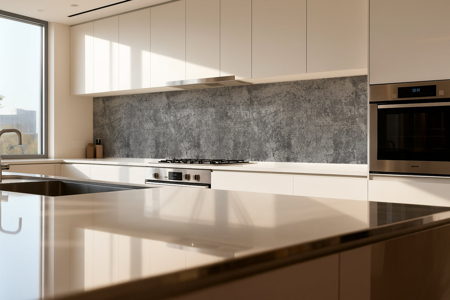 Küchenrückwand Betonoptik