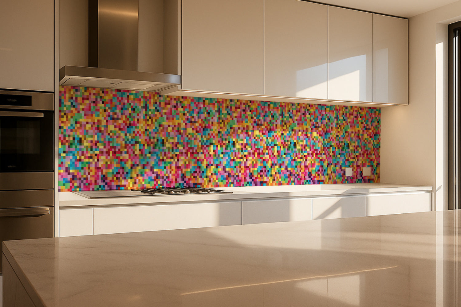 Spritzschutz Küche Fliesenoptik