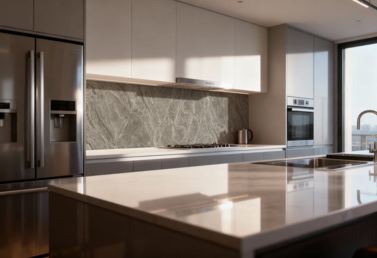 Spritzschutz Küche Marmoroptik