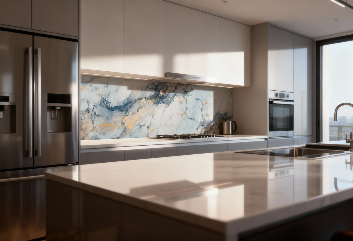 Küchenrückwand Marmoroptik