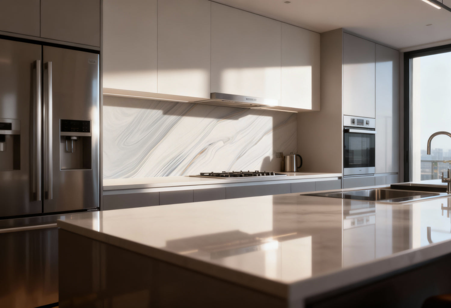 Küchenrückwand Marmoroptik