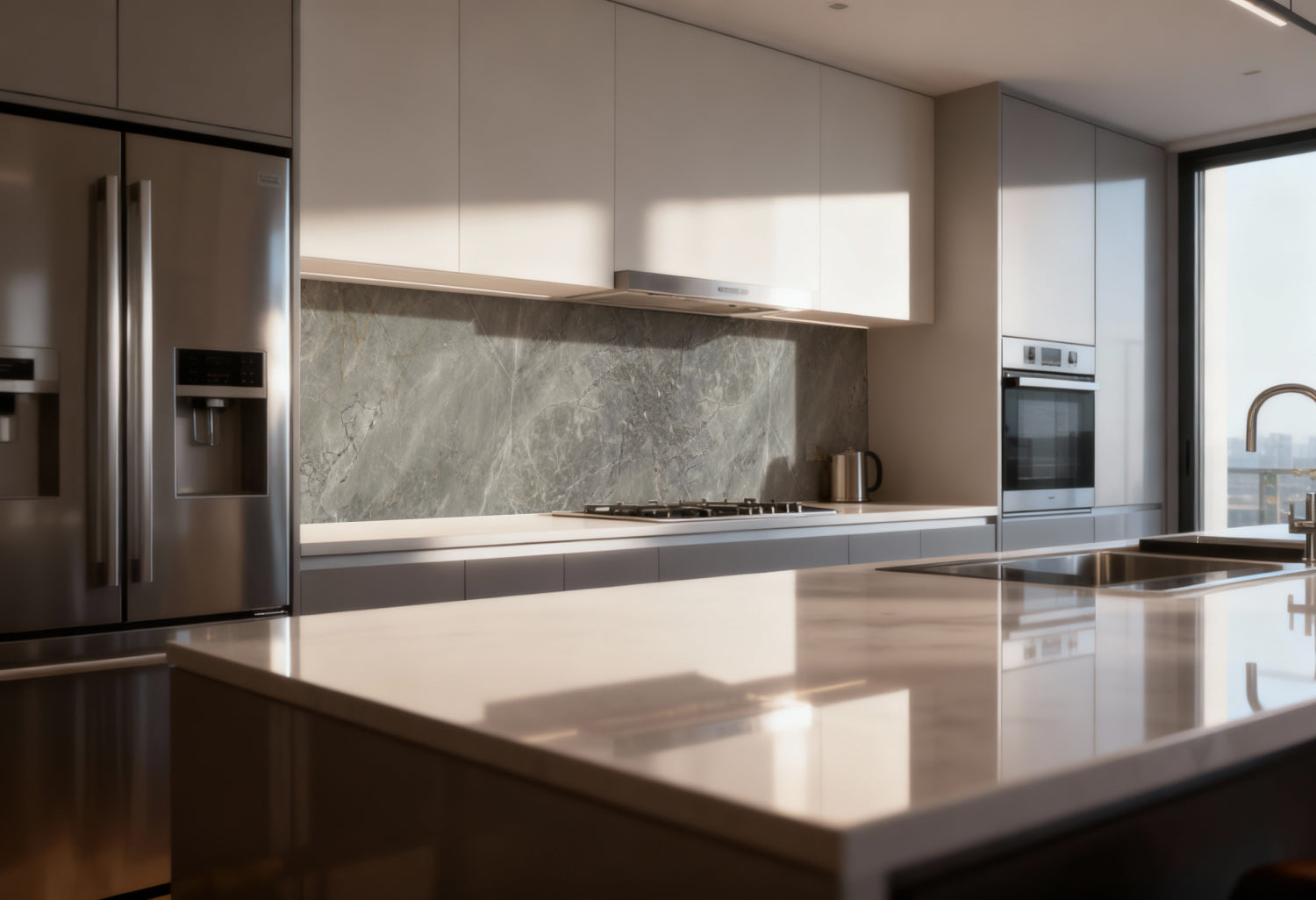 Küchenrückwand Marmoroptik