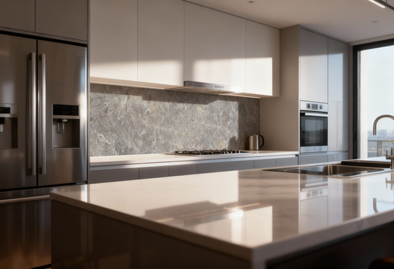 Küchenrückwand Marmoroptik