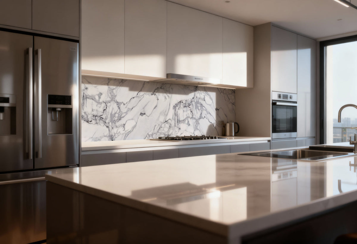 Küchenrückwand Marmoroptik
