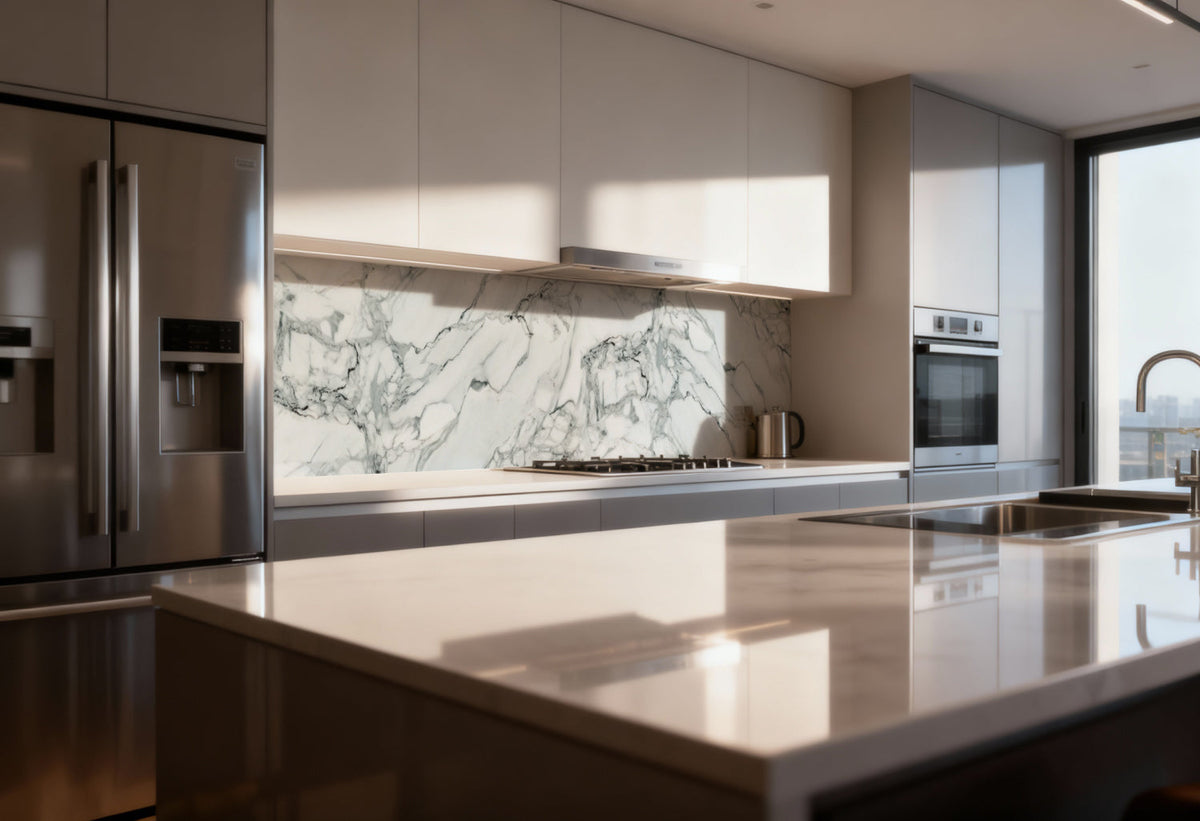 Küchenrückwand Marmoroptik