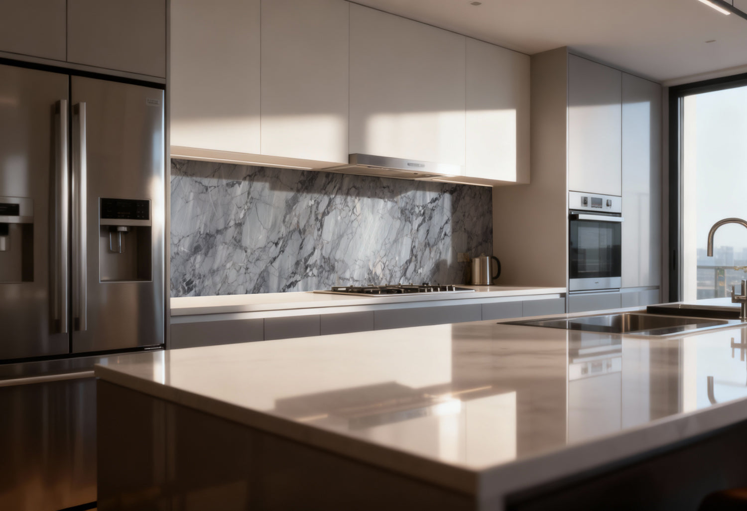 Küchenrückwand Marmoroptik