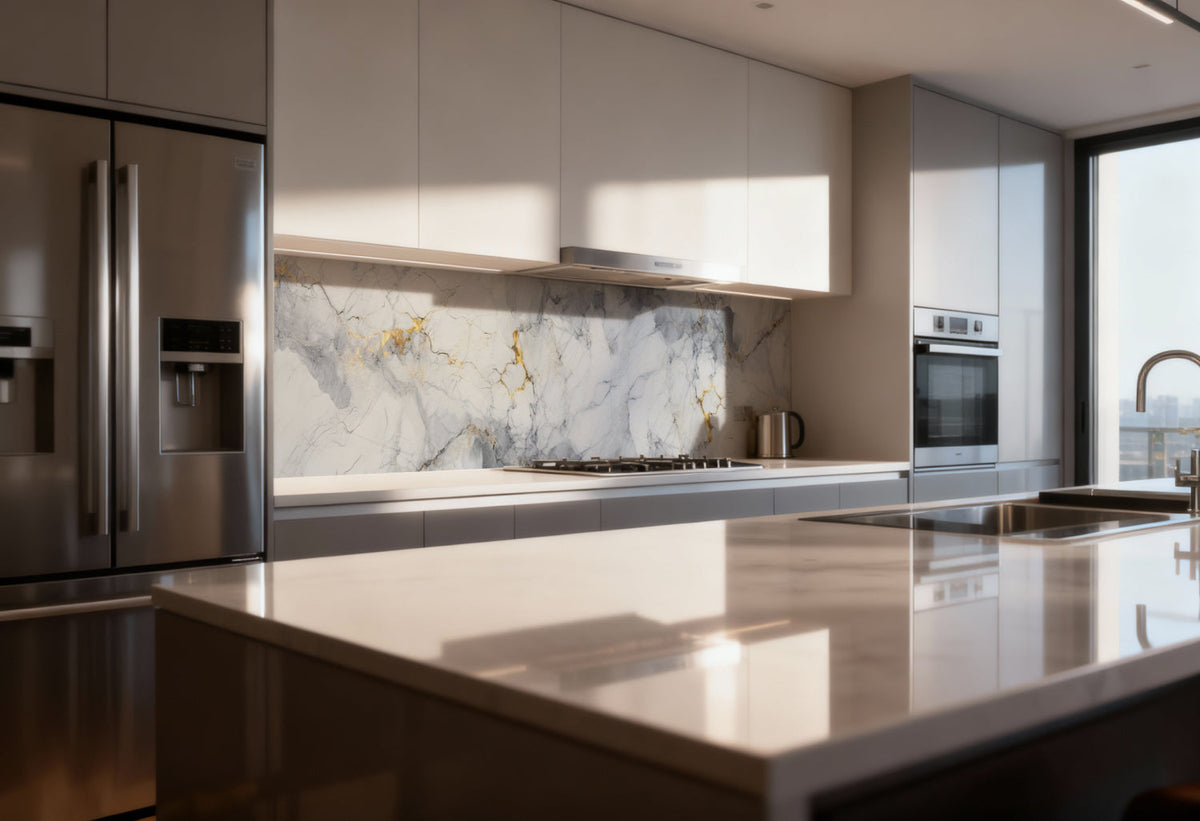 Küchenrückwand Marmoroptik