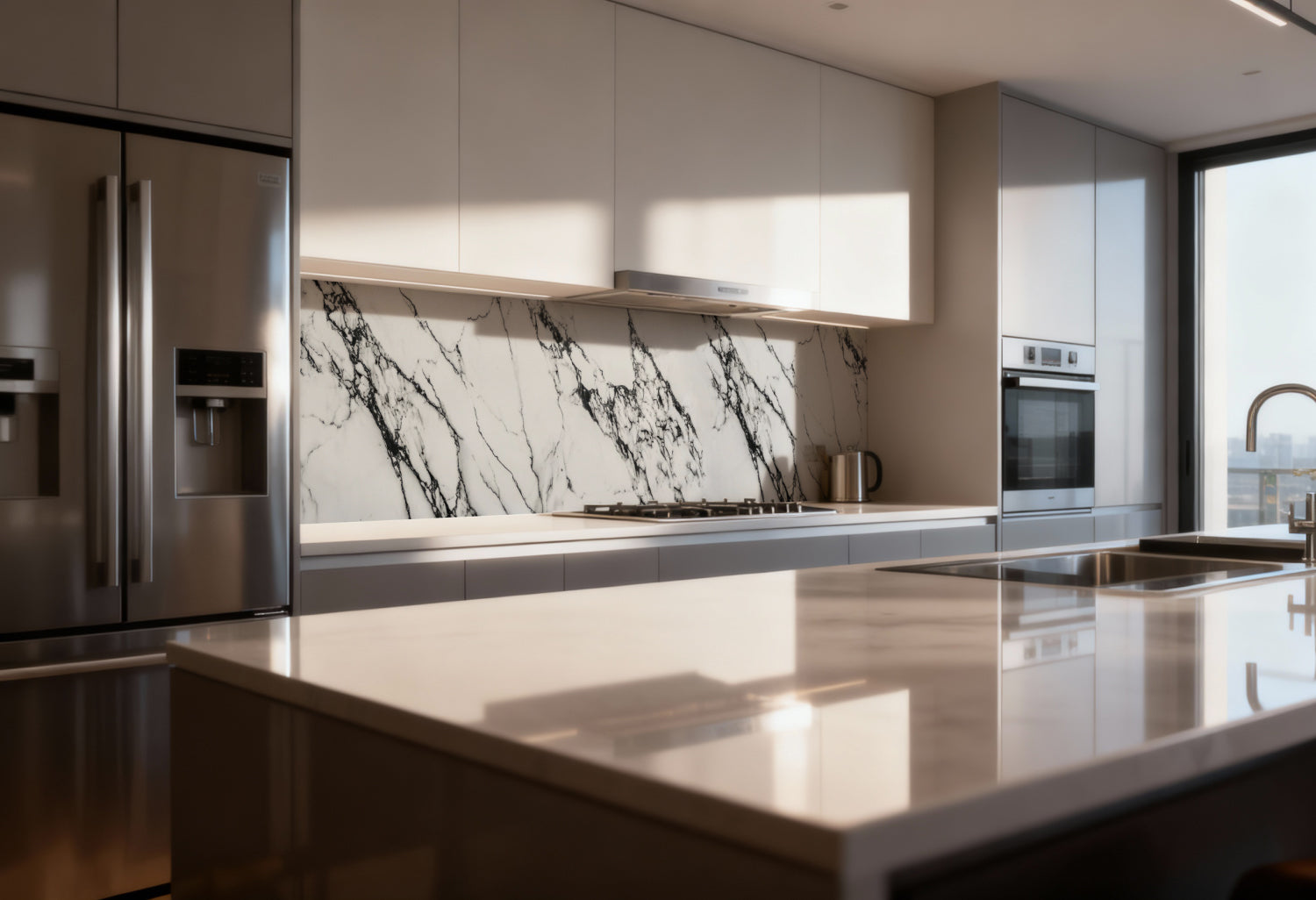 Küchenrückwand Marmoroptik