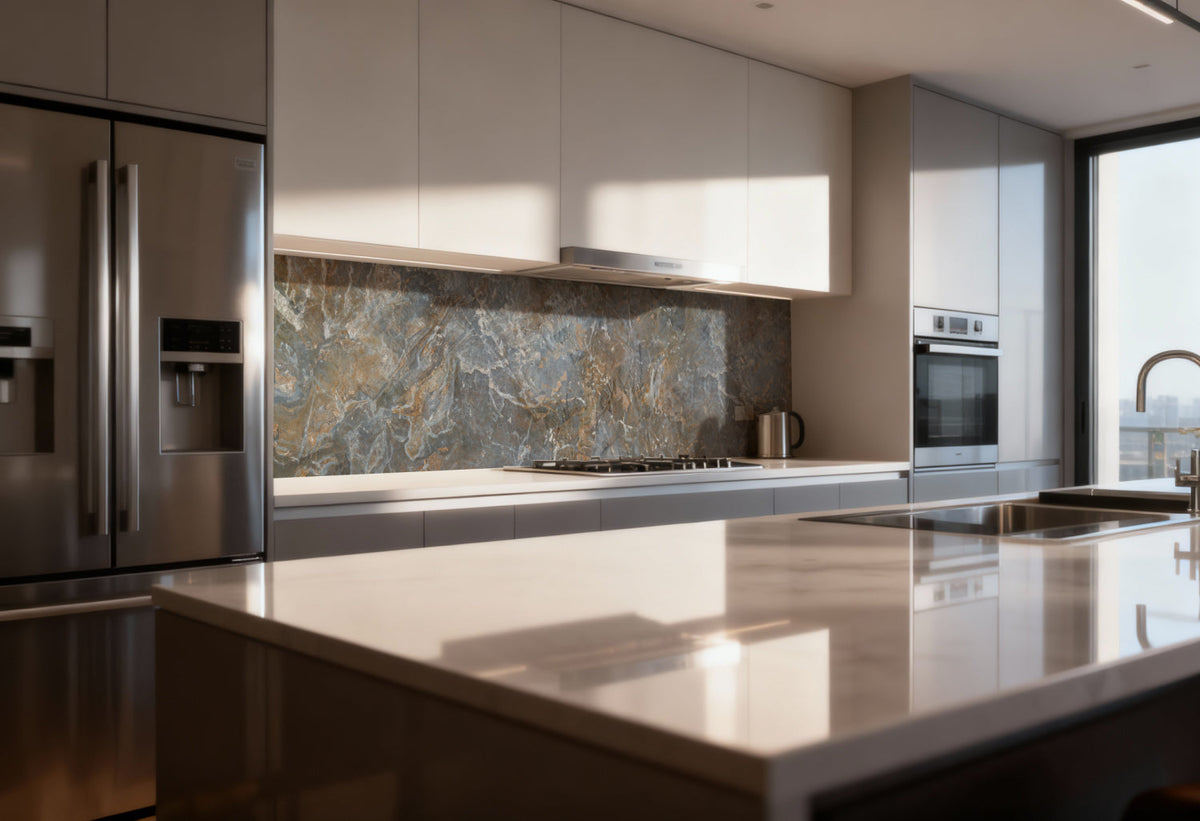 Küchenrückwand Marmoroptik