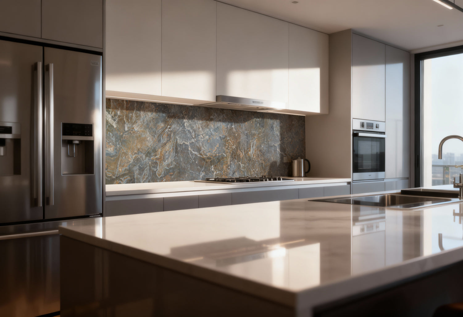 Küchenrückwand Marmoroptik