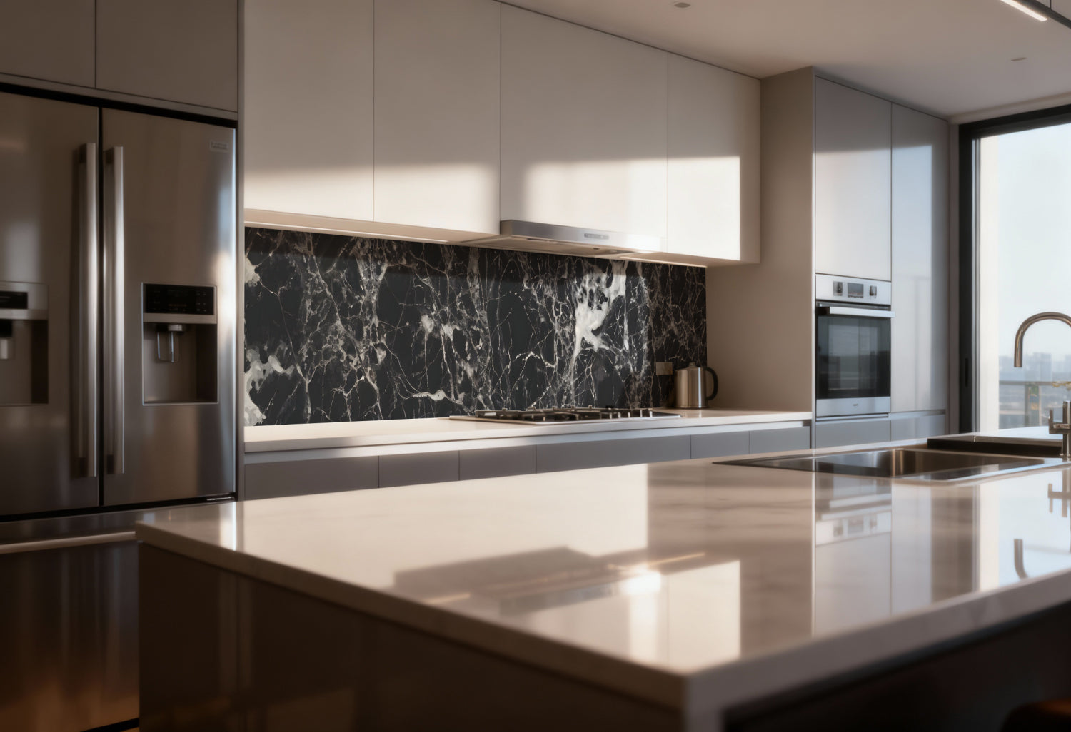 Küchenrückwand Marmoroptik