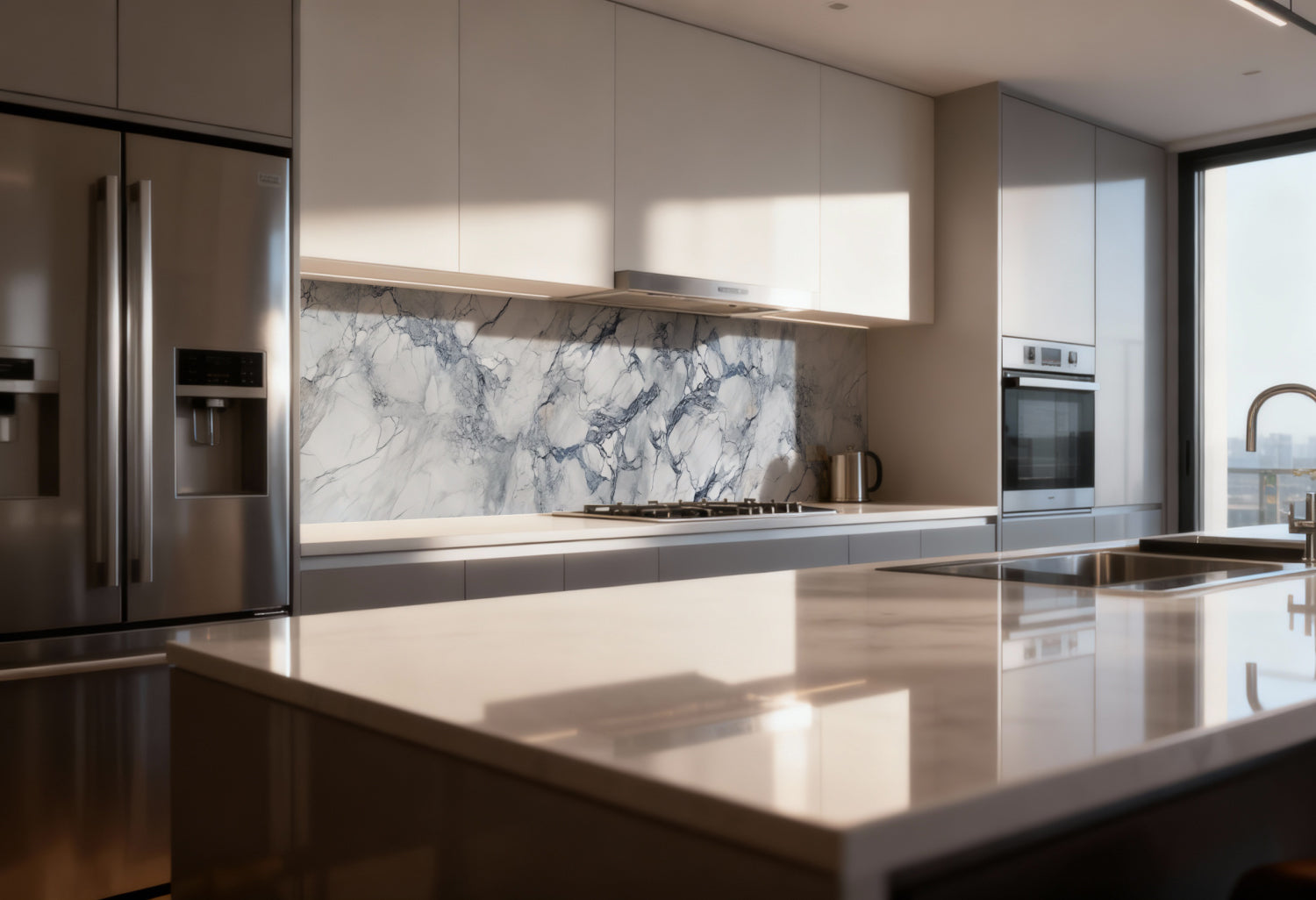 Küchenrückwand Marmoroptik