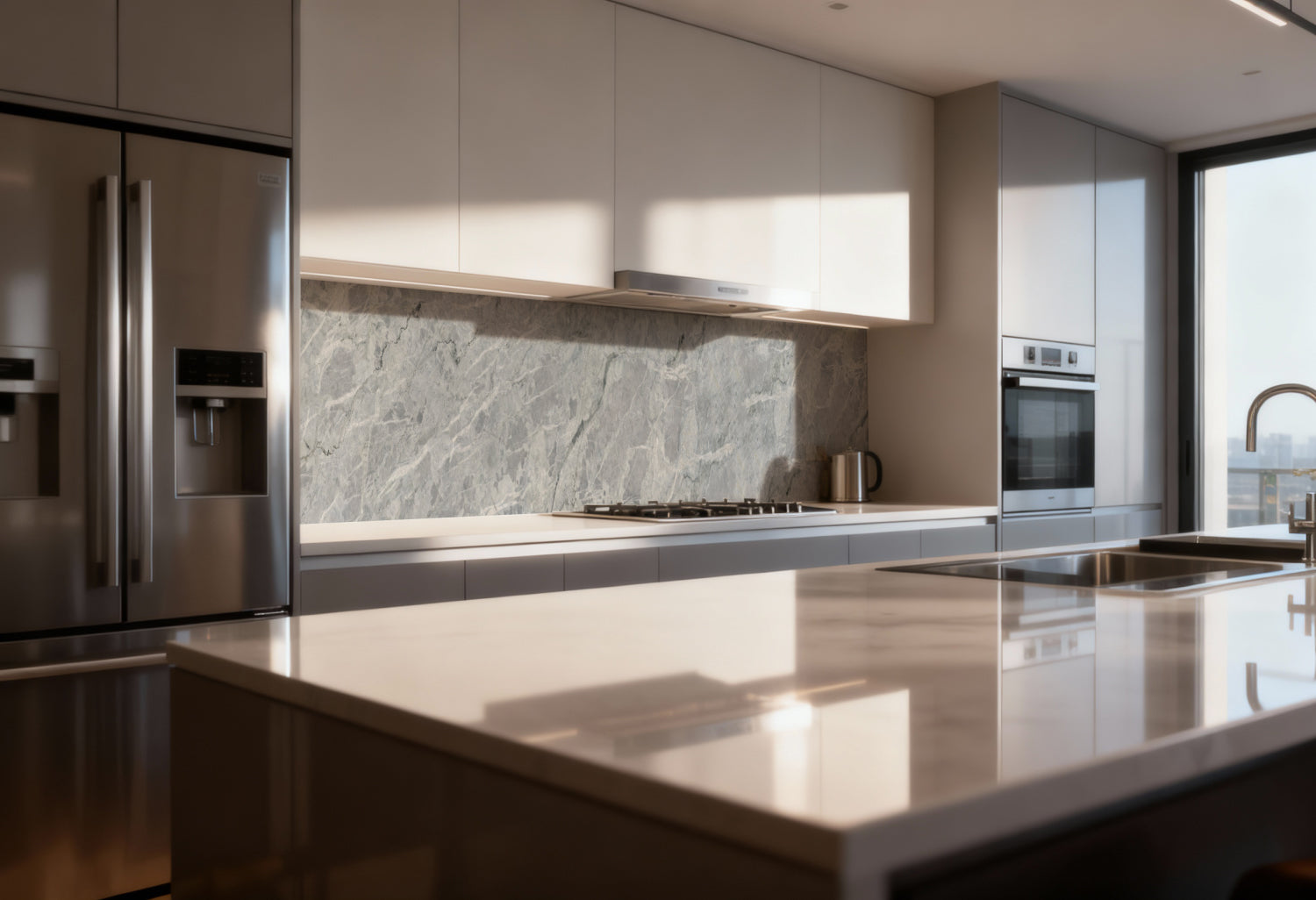 Küchenrückwand Marmoroptik
