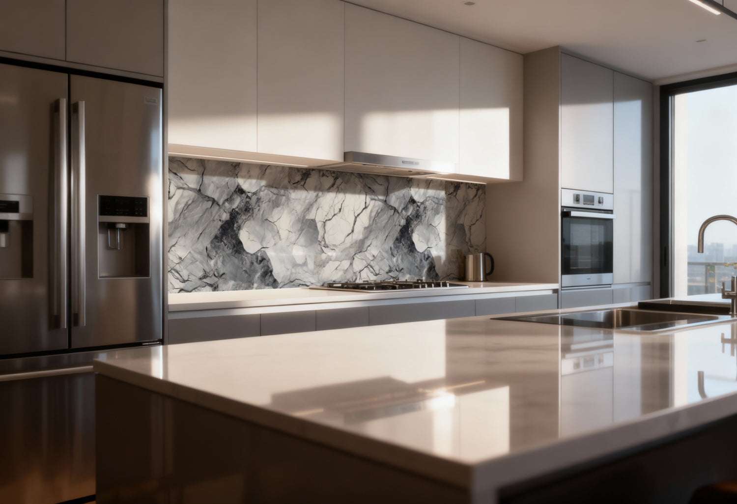 Küchenrückwand Marmoroptik