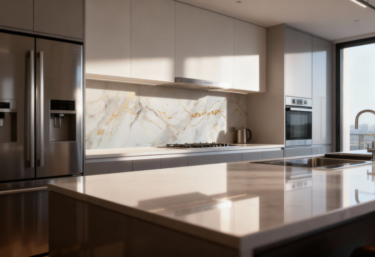 Küchenrückwand Marmoroptik