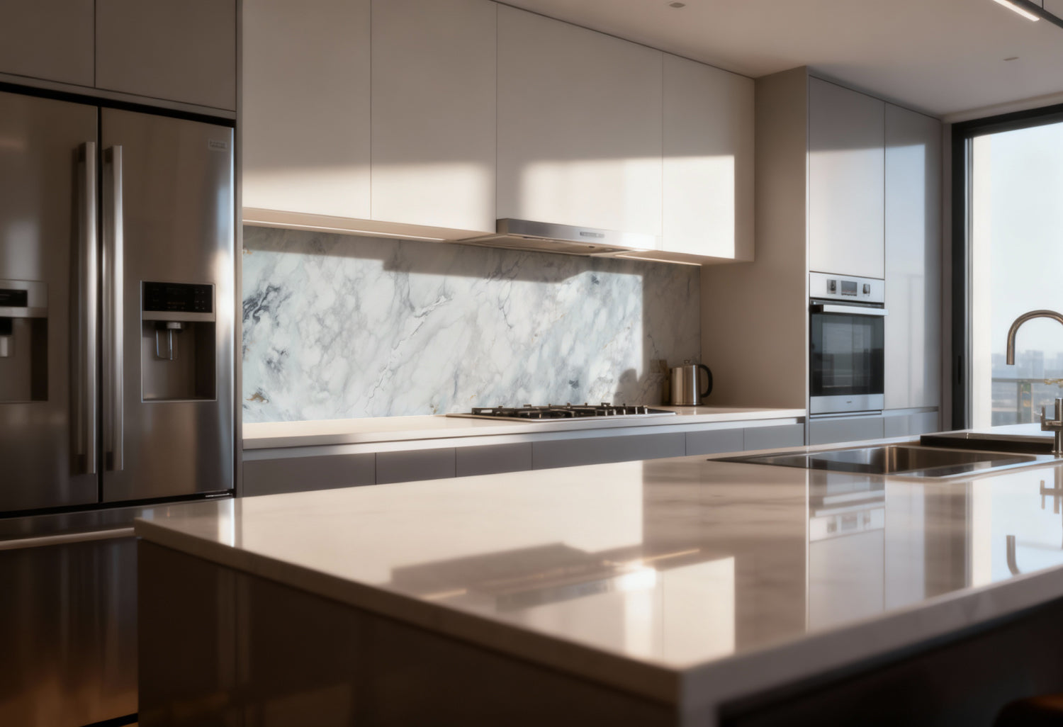 Küchenrückwand Marmoroptik