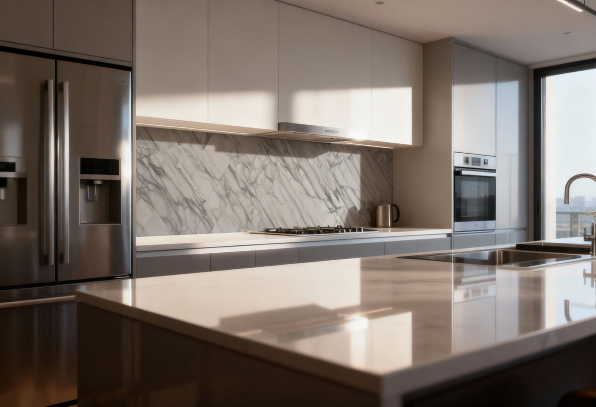 Küchenrückwand Marmoroptik