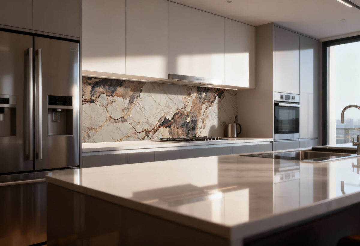 Küchenrückwand Marmoroptik