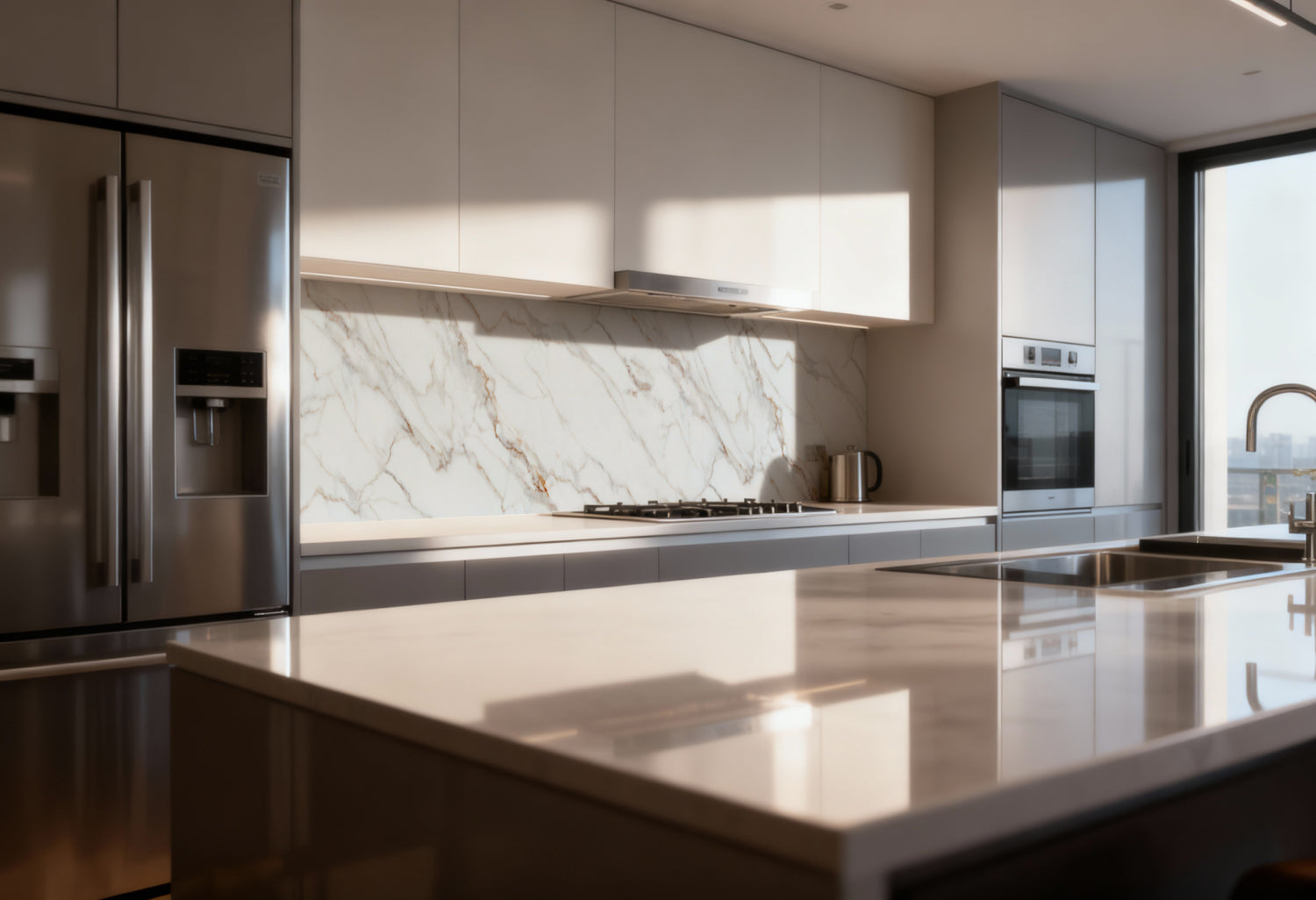 Küchenrückwand Marmoroptik