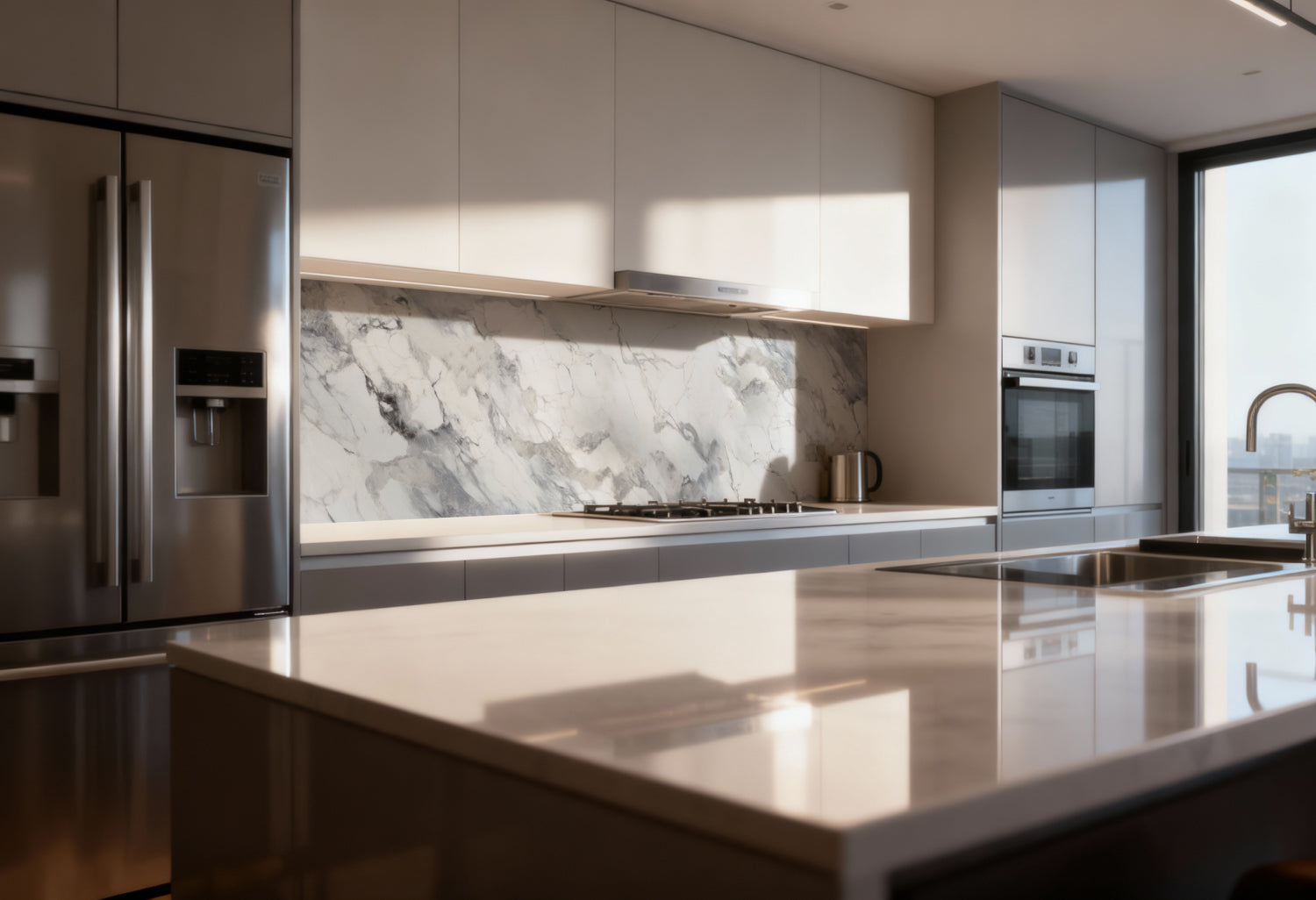 Küchenrückwand Marmoroptik