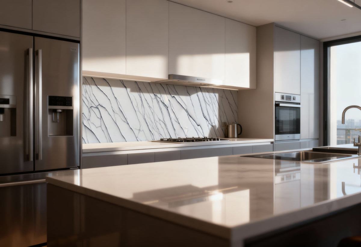 Küchenrückwand Marmoroptik