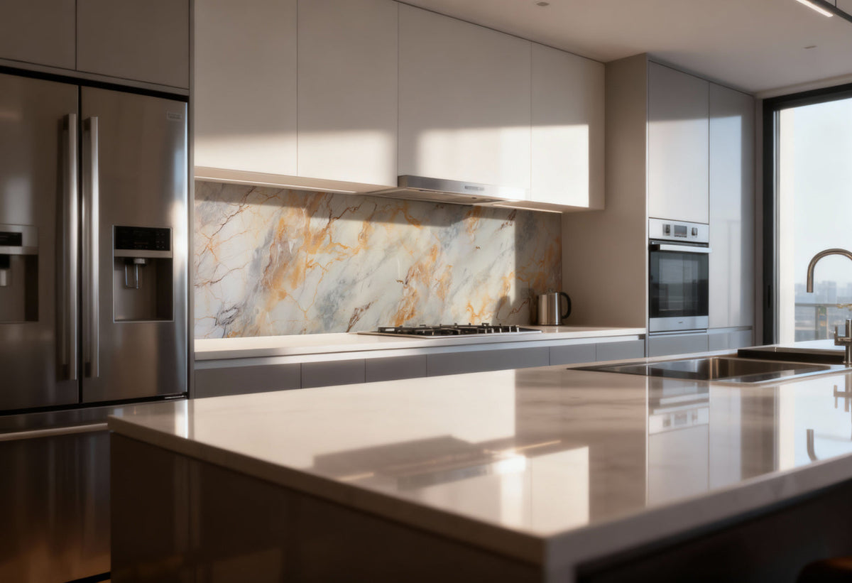 Küchenrückwand Marmoroptik