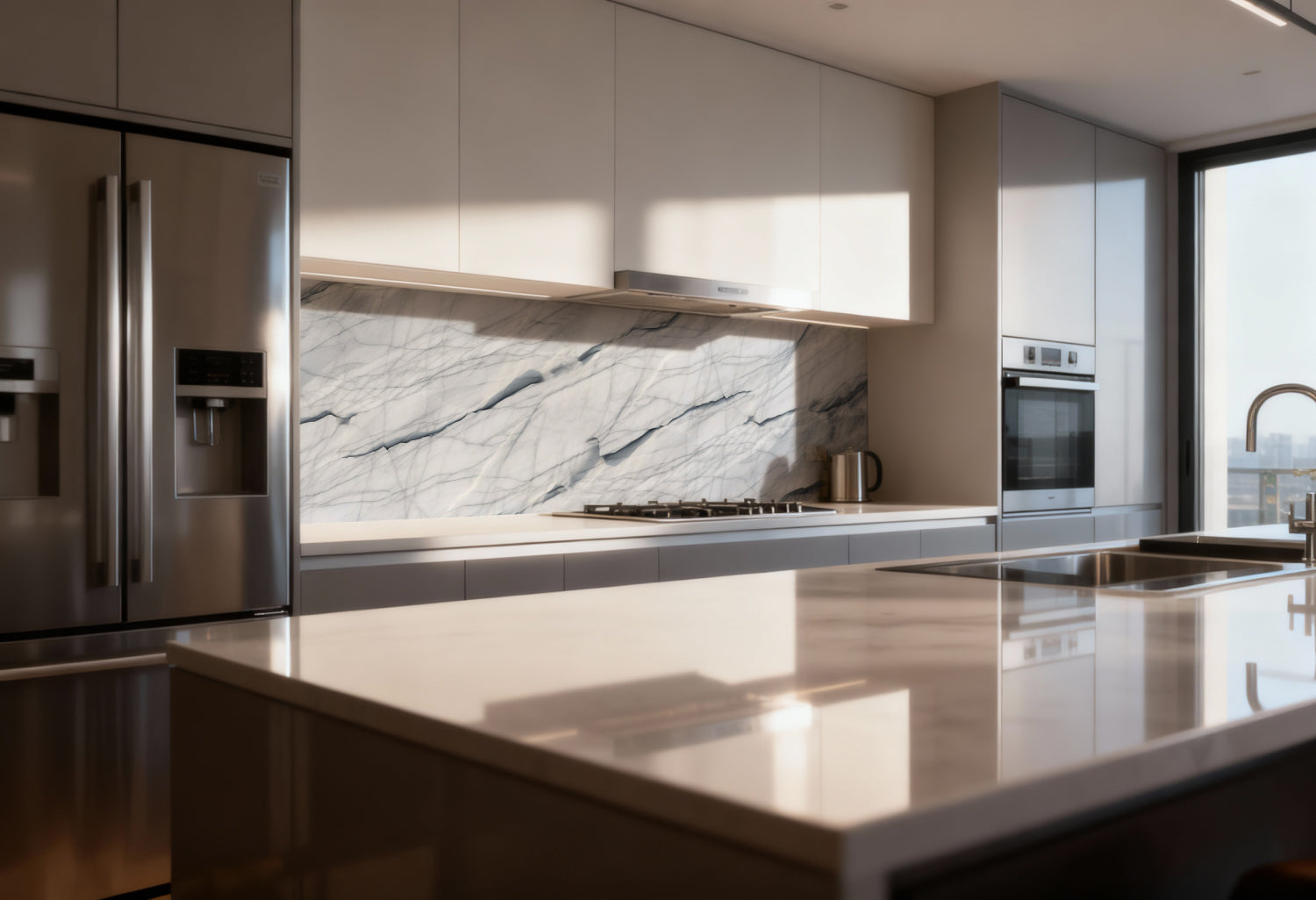 Küchenrückwand Marmoroptik