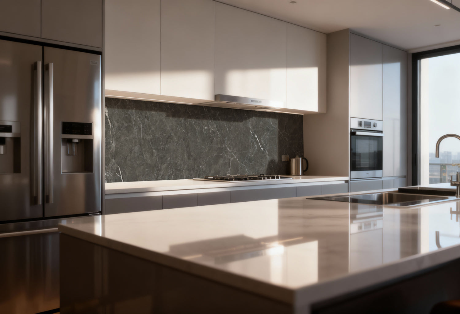 Küchenrückwand Marmoroptik