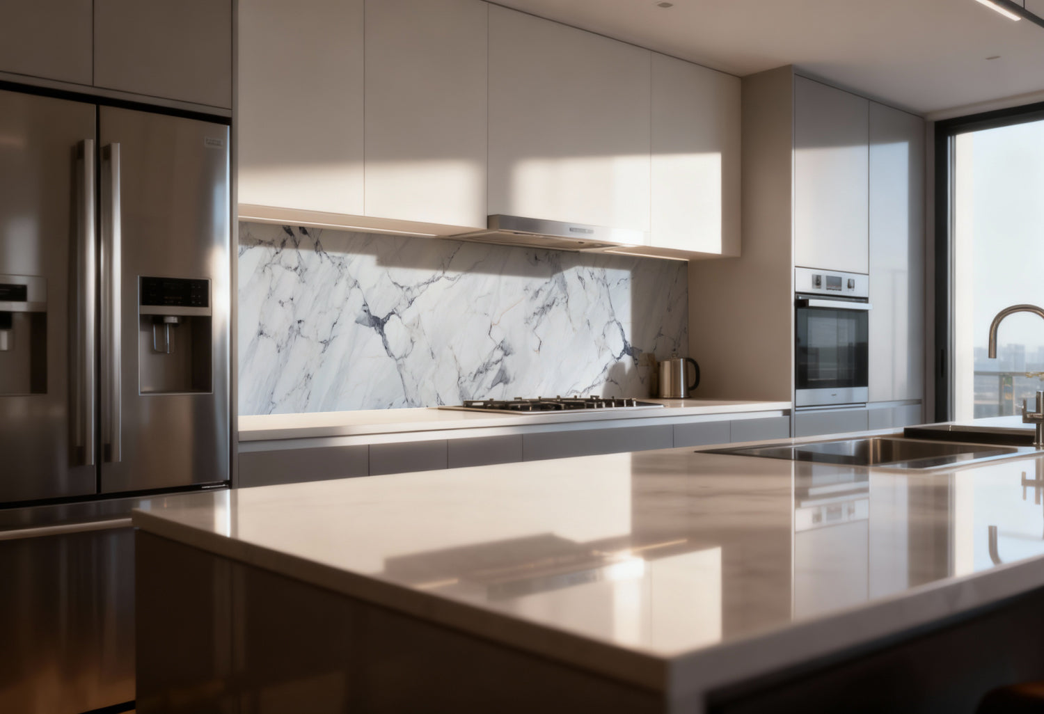 Küchenrückwand Marmoroptik