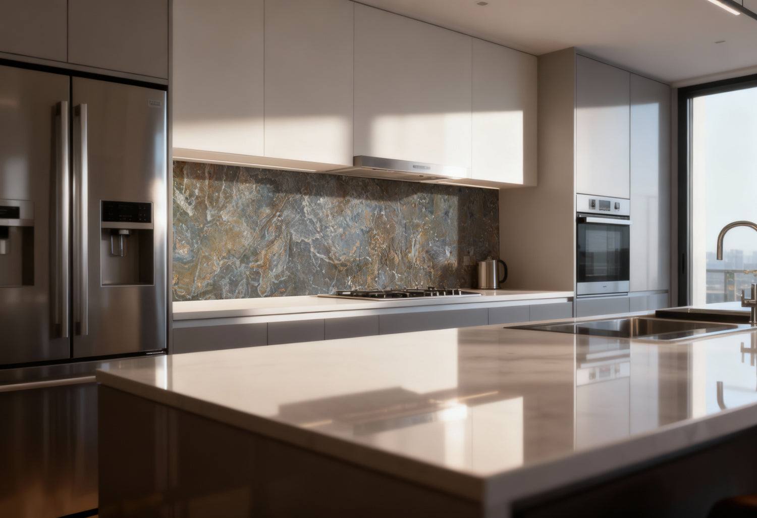 Küchenrückwand Marmoroptik