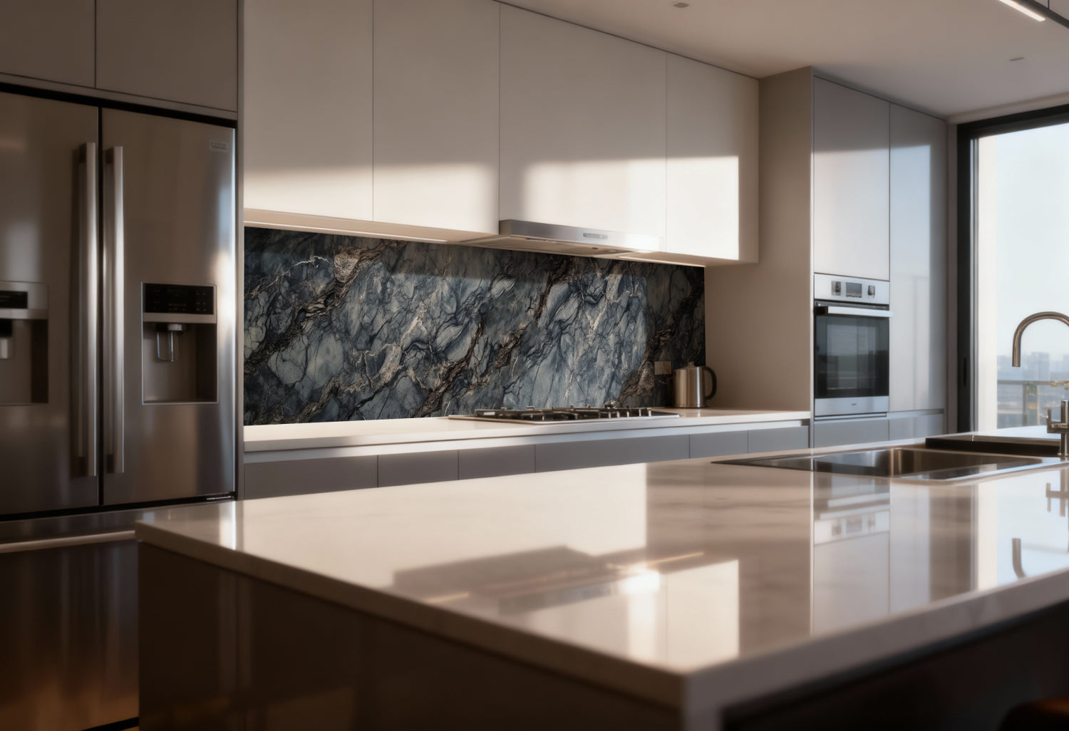 Küchenrückwand Marmoroptik