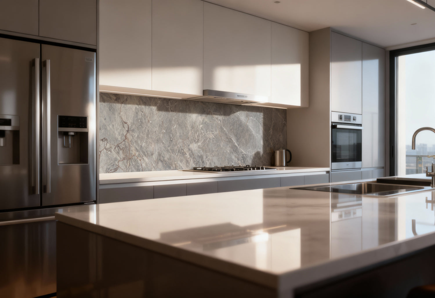 Küchenrückwand Marmoroptik