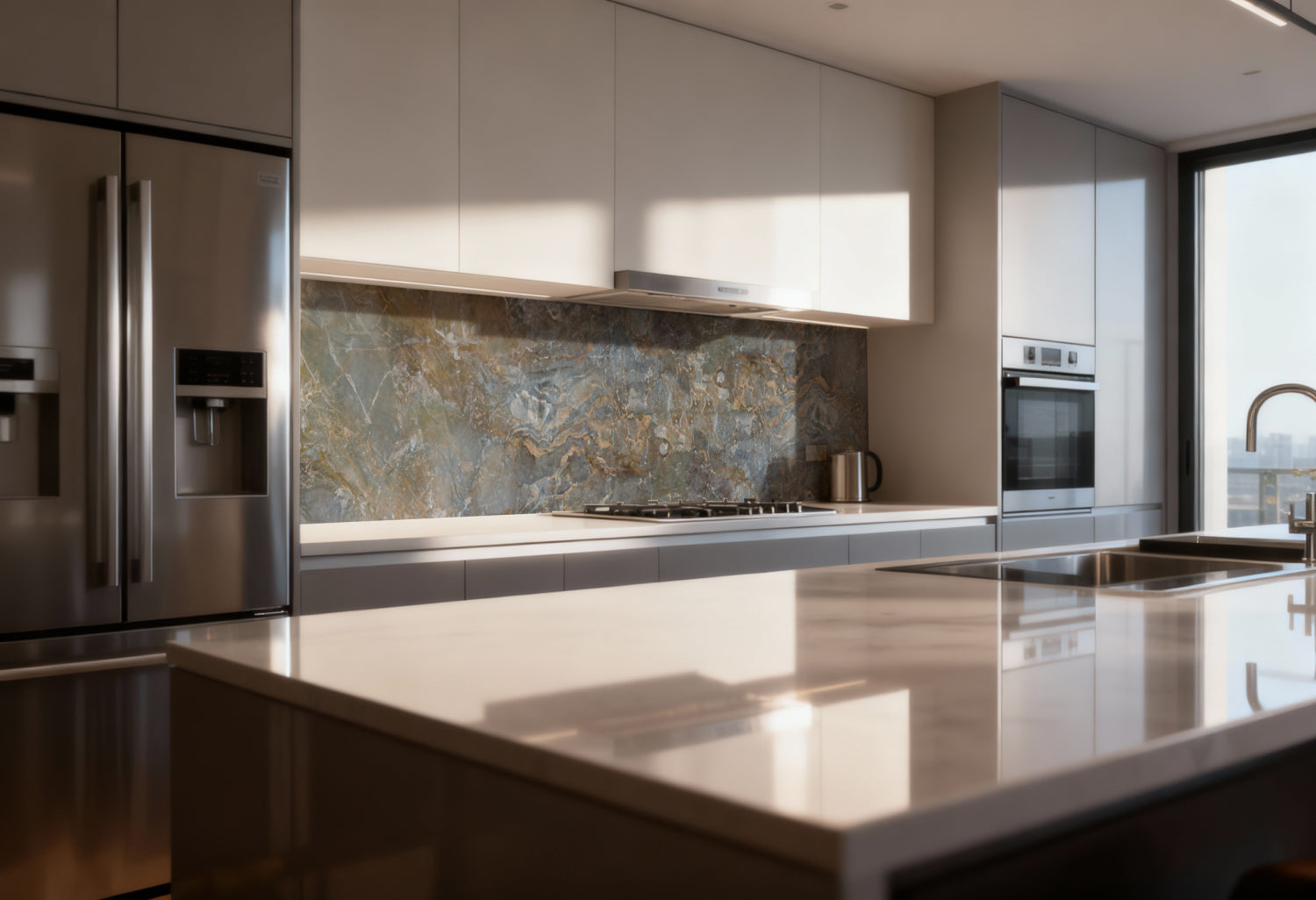 Küchenrückwand Marmoroptik