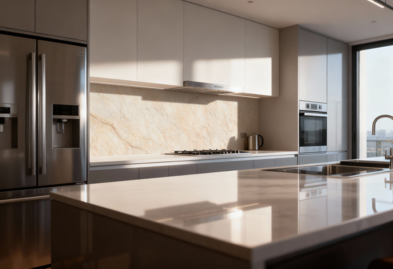 Küchenrückwand Marmoroptik
