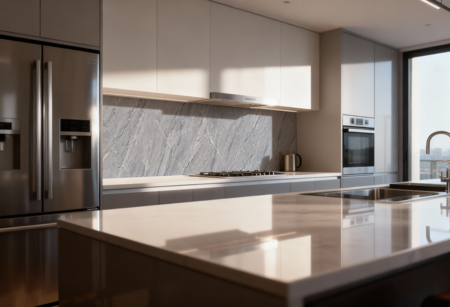Küchenrückwand Marmoroptik
