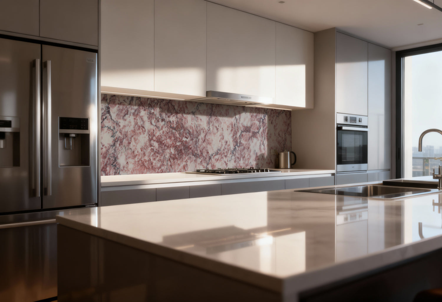 Küchenrückwand Marmoroptik