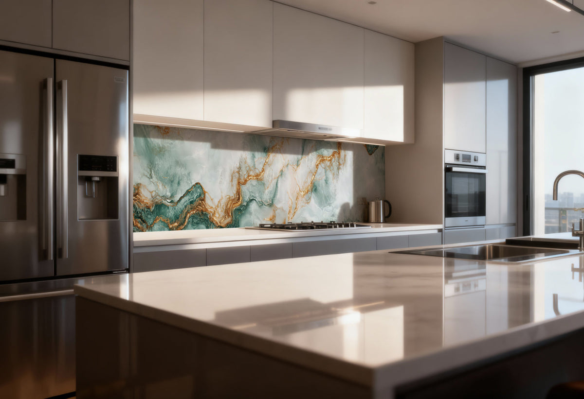 Küchenrückwand Marmoroptik