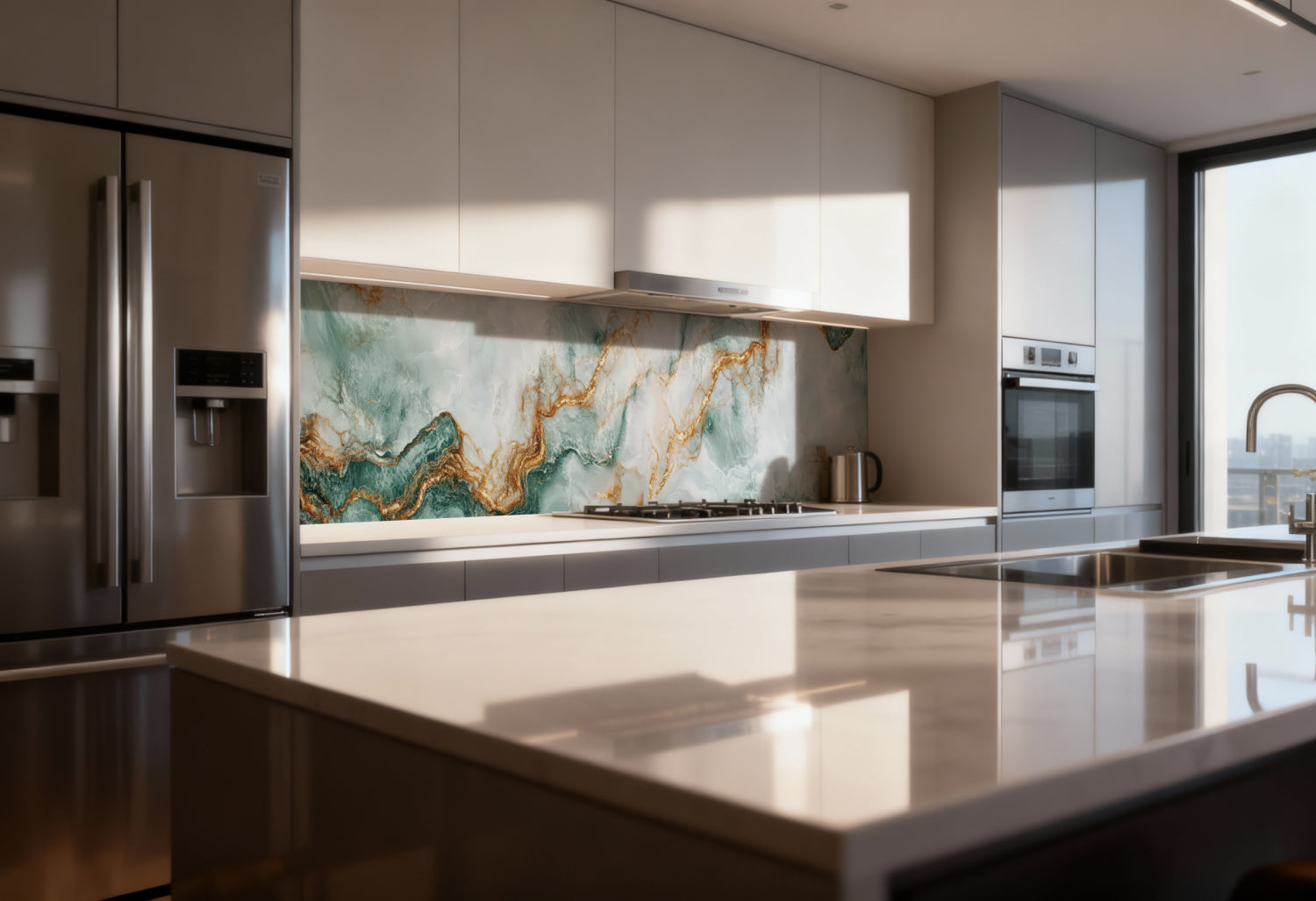 Küchenrückwand Marmoroptik