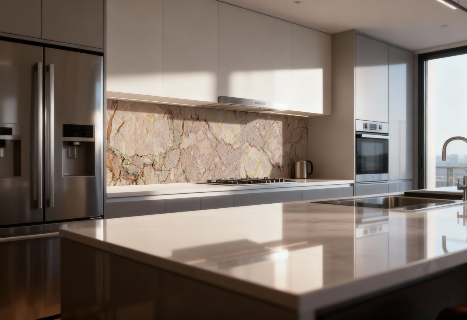 Küchenrückwand Marmoroptik