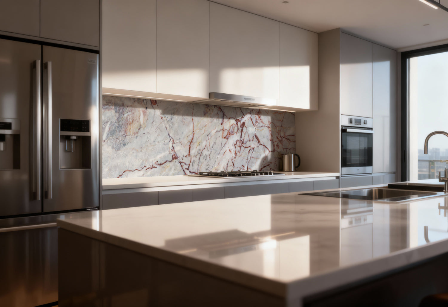 Küchenrückwand Marmoroptik