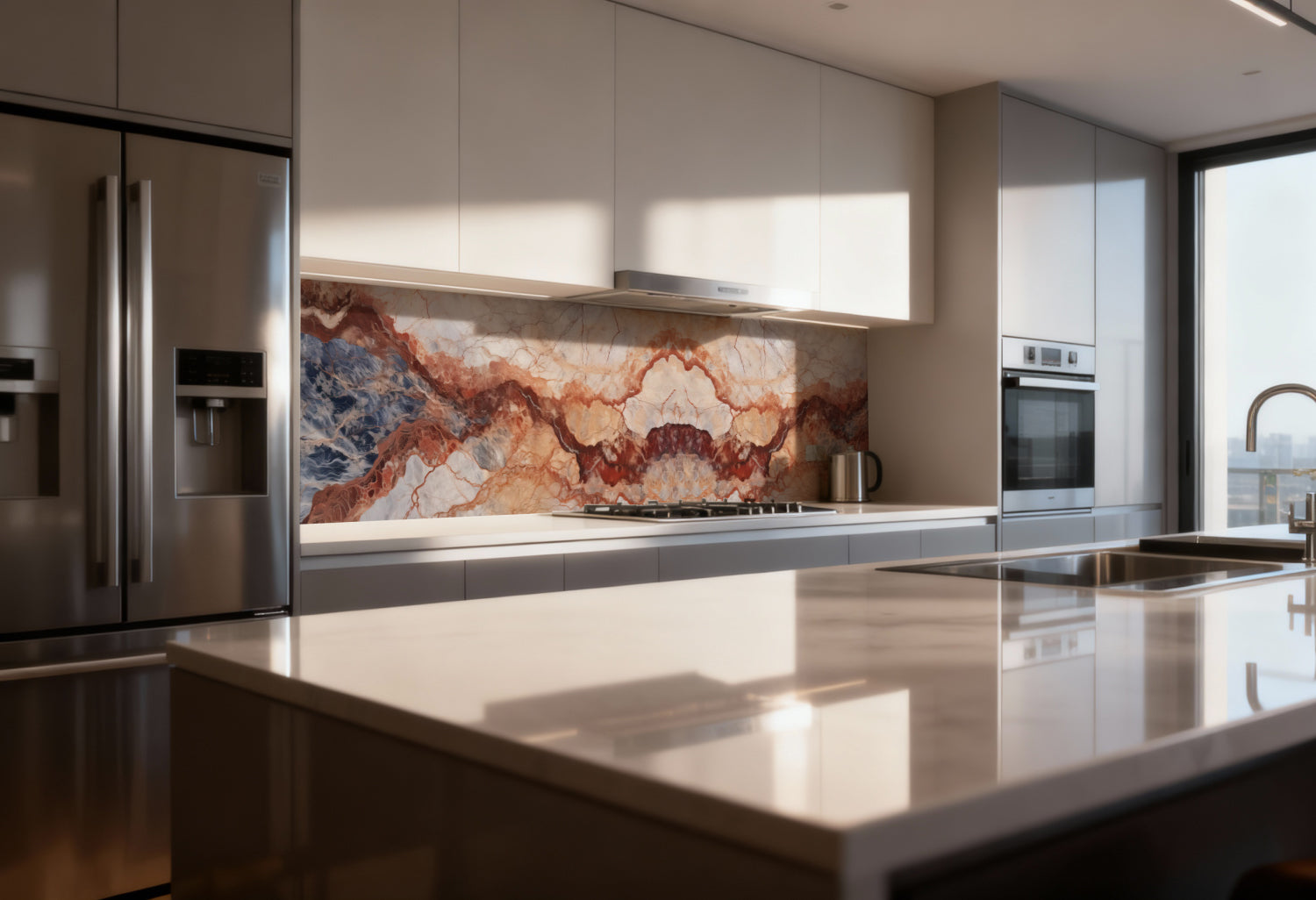 Küchenrückwand Marmoroptik