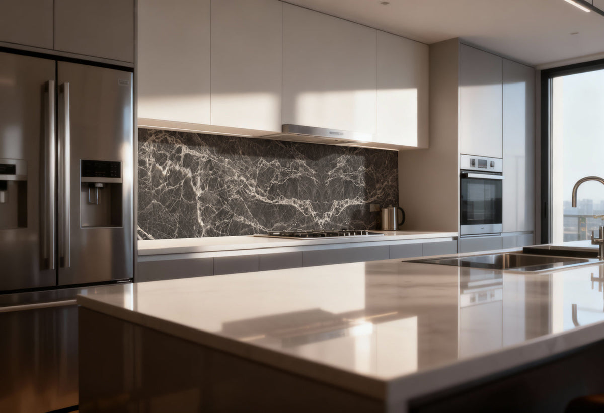 Küchenrückwand Marmoroptik