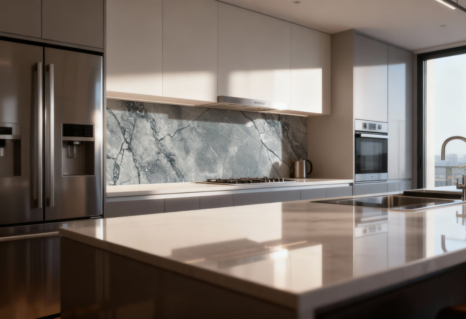 Küchenrückwand Marmoroptik