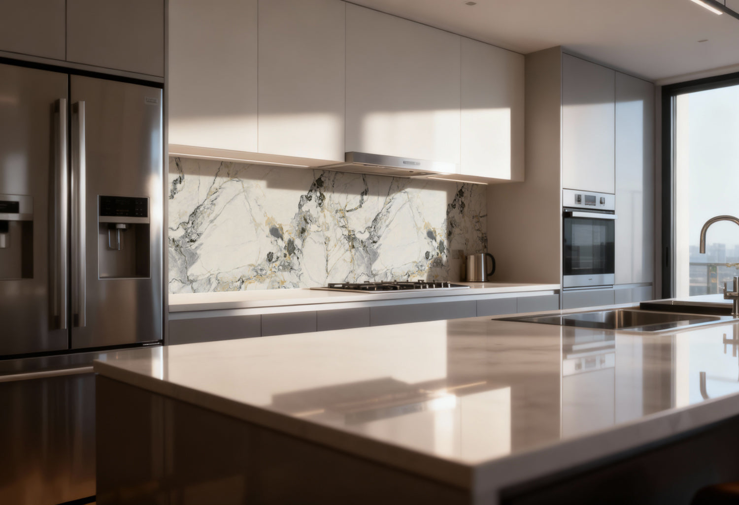 Küchenrückwand Marmoroptik