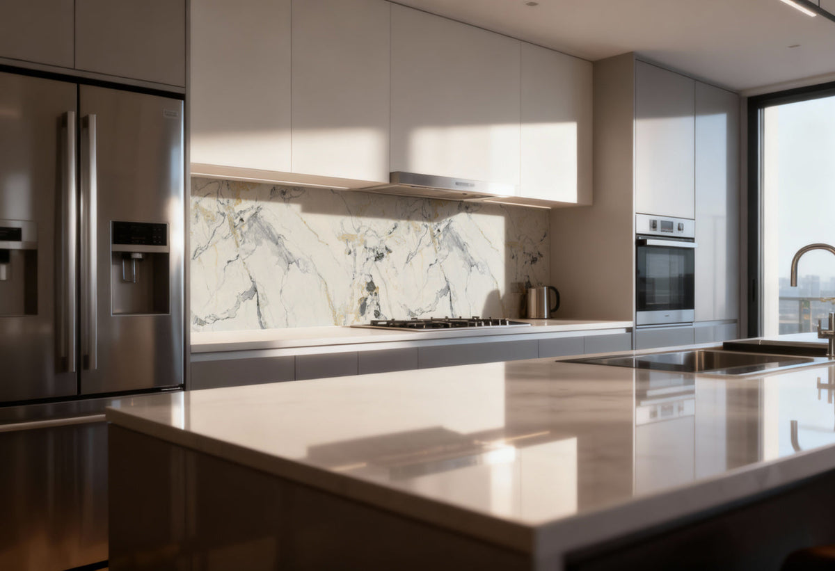 Küchenrückwand Marmoroptik