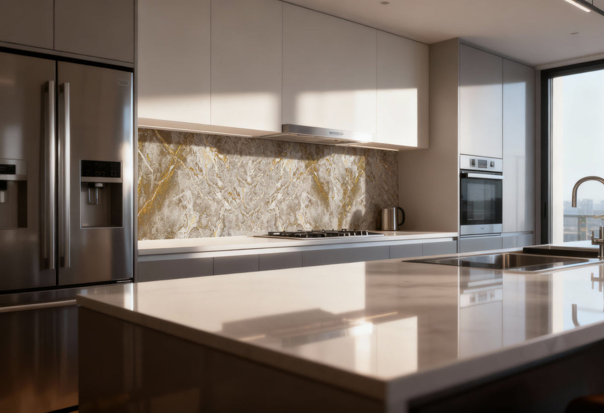 Küchenrückwand Marmoroptik