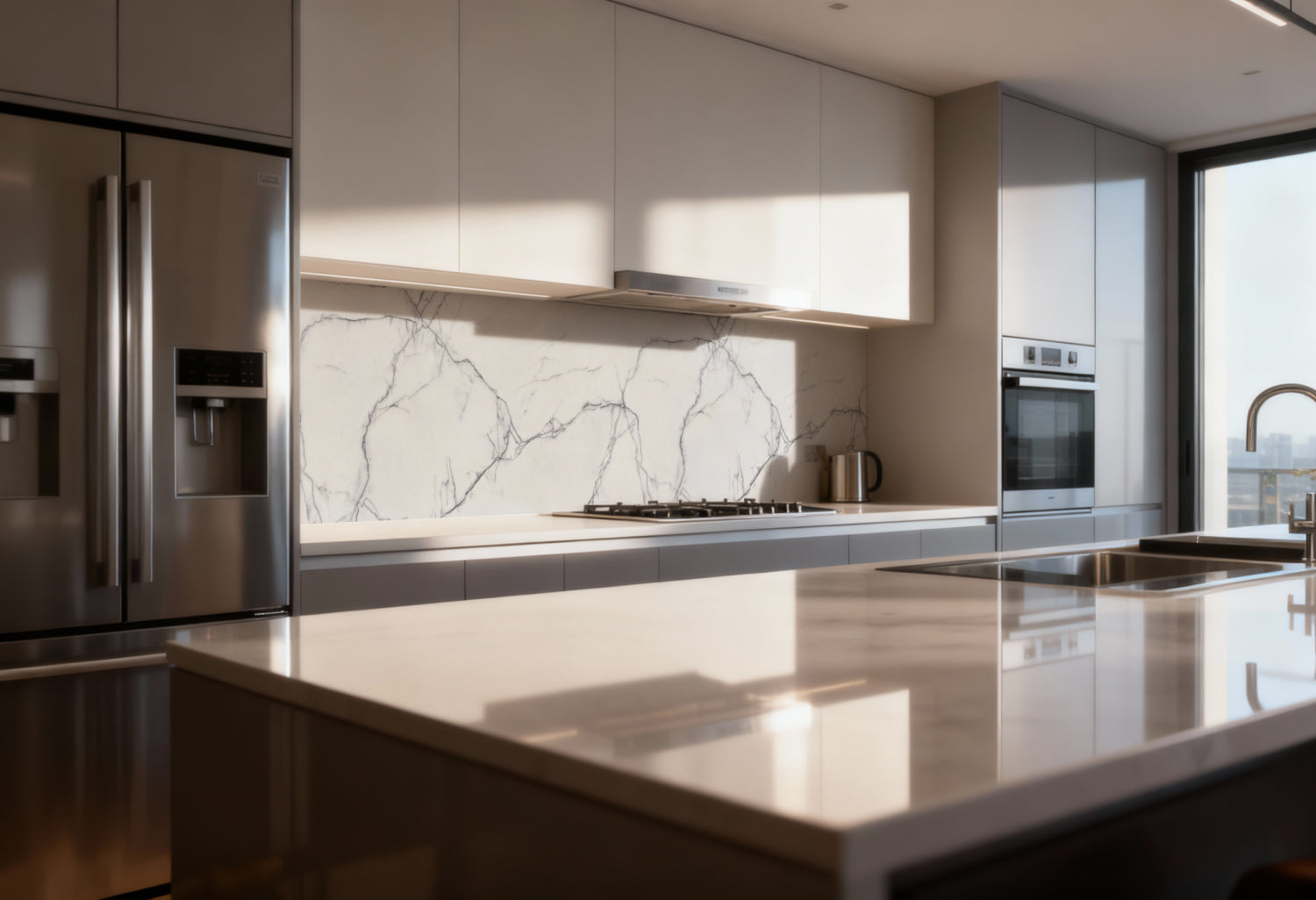 Küchenrückwand Marmoroptik