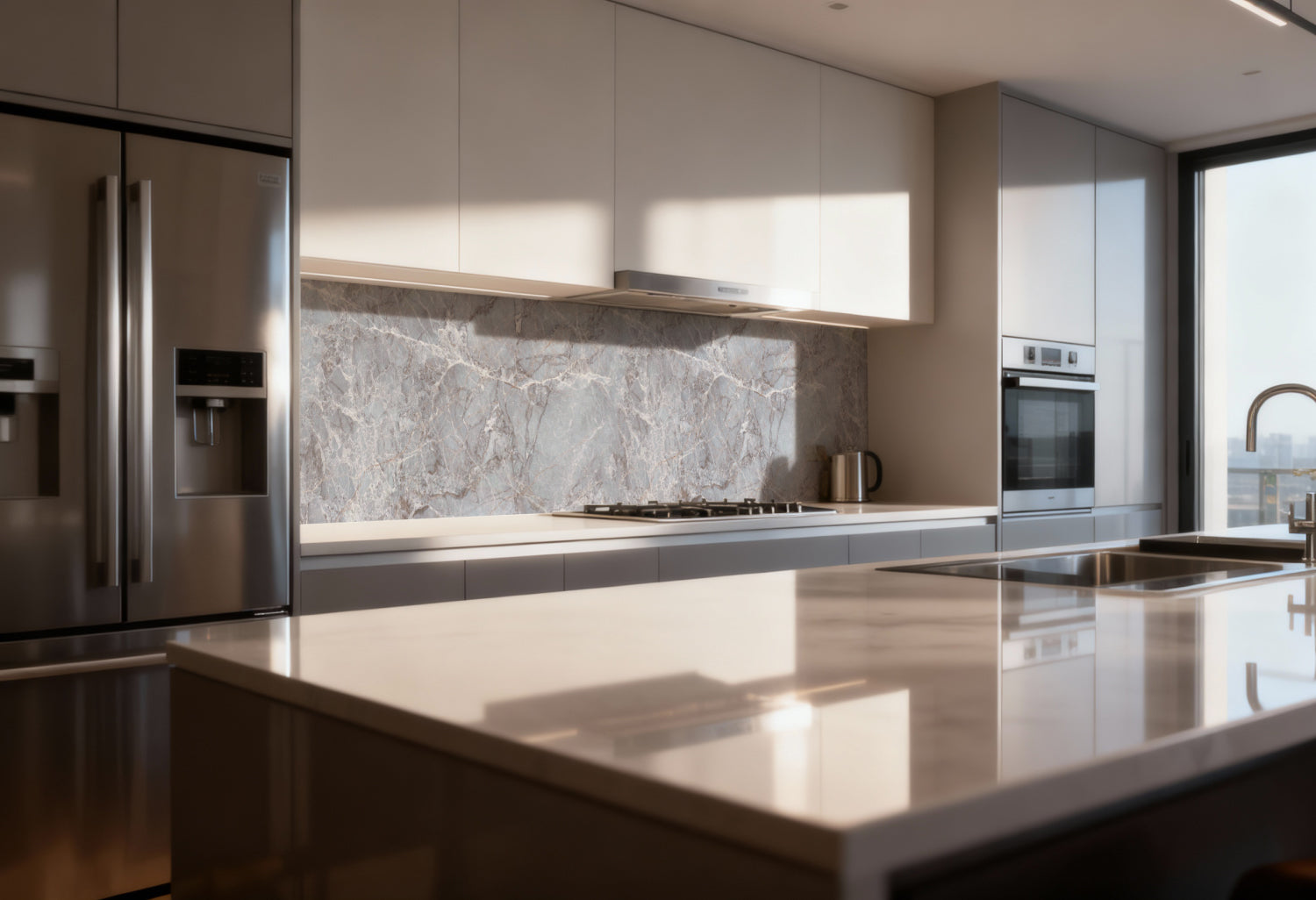 Küchenrückwand Marmoroptik