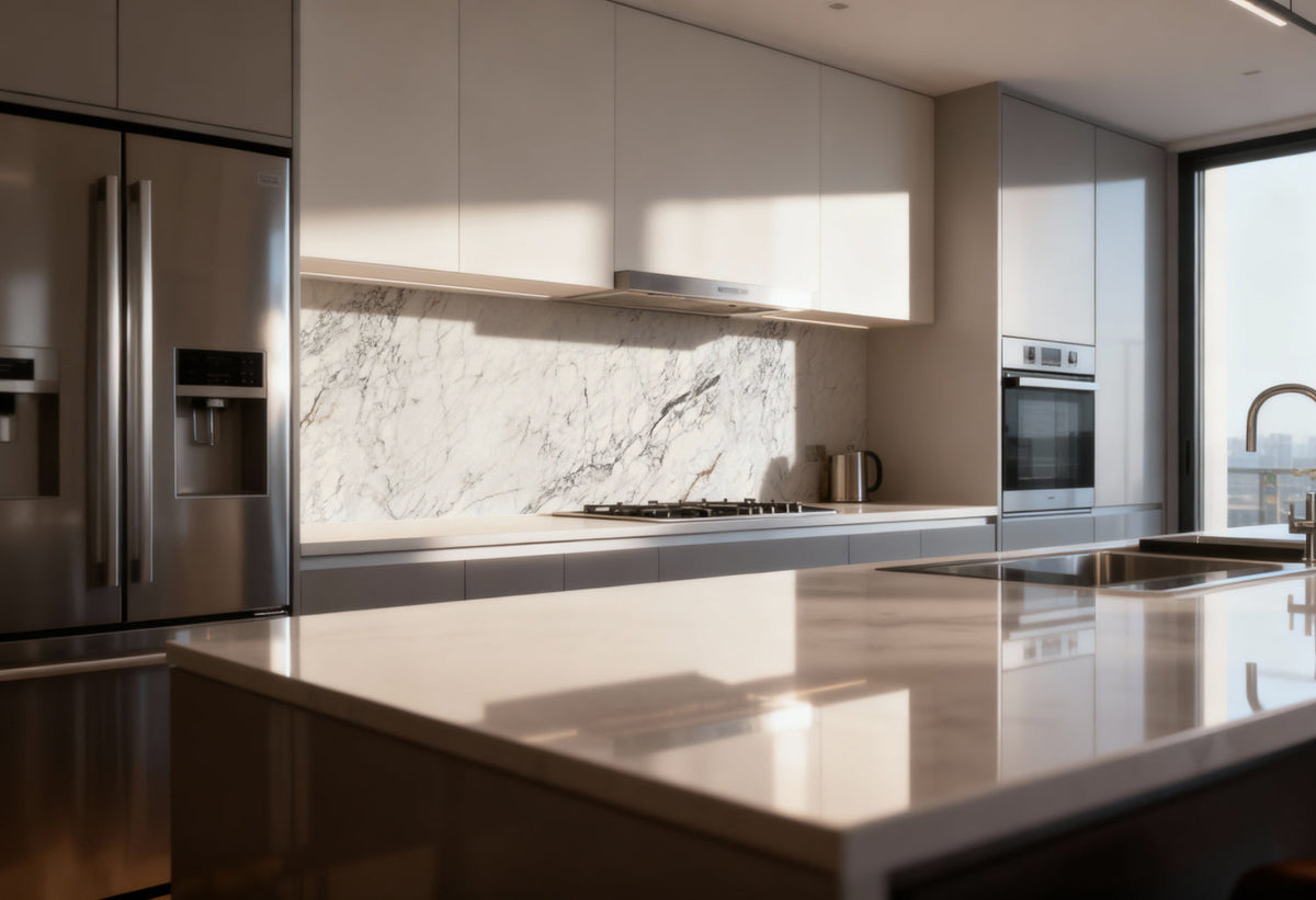 Küchenrückwand Marmoroptik