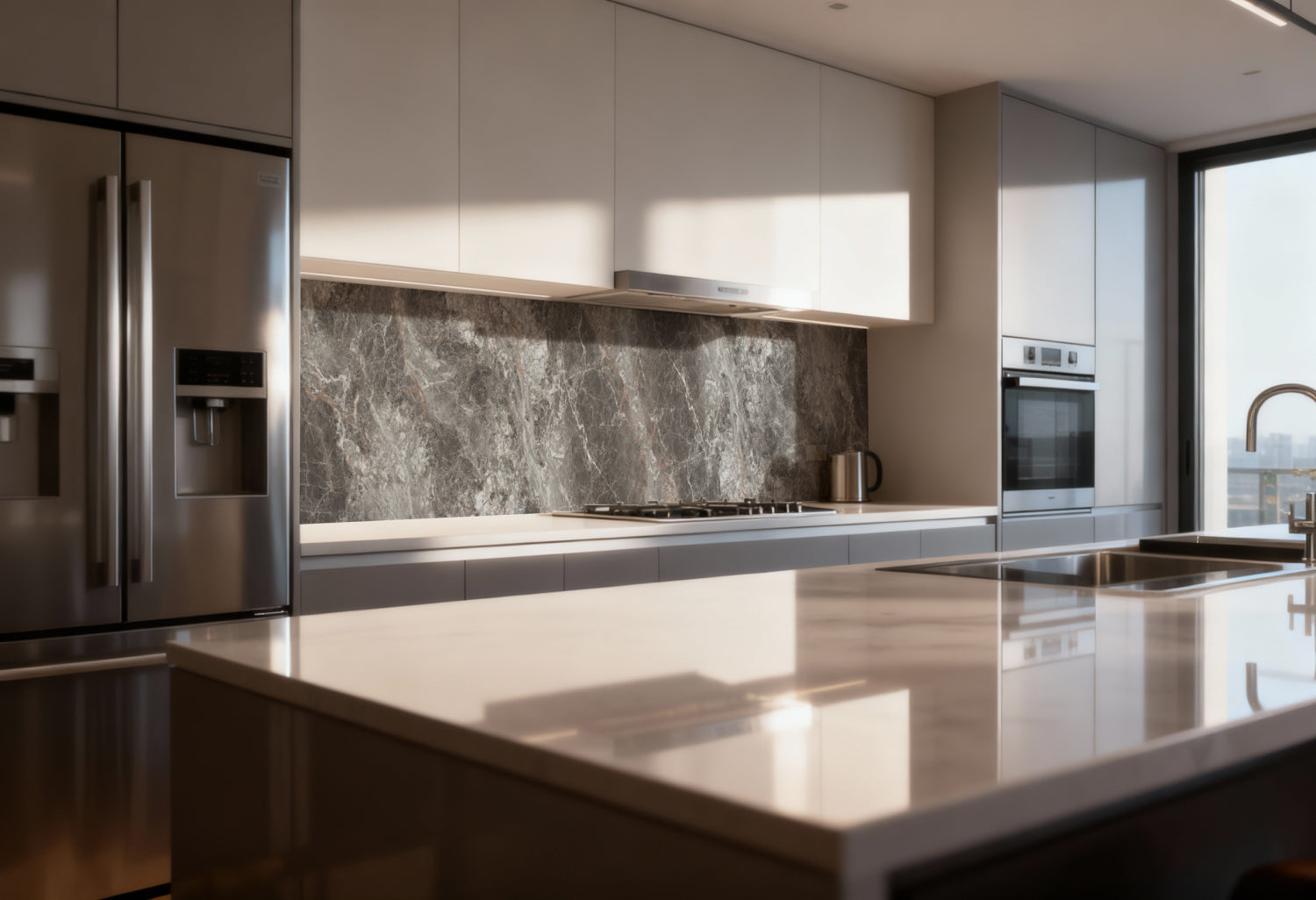 Küchenrückwand Marmoroptik